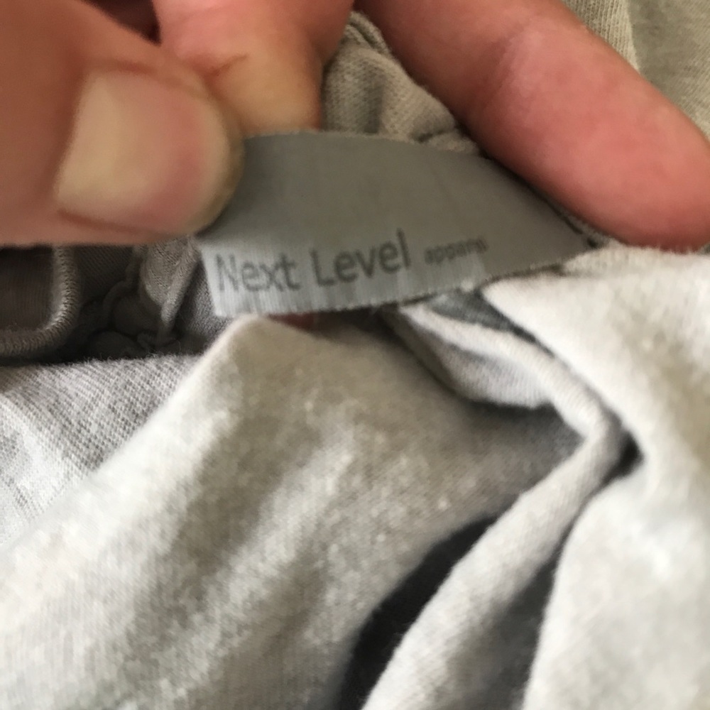 Next Level Apparel Light Gray Whale Graphic Short Sleeve Tee - Picture 6 of 11